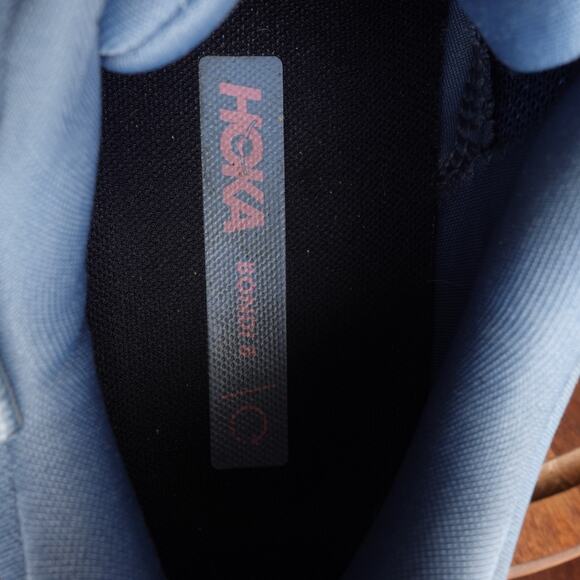 Hoka One One Sneakers Womens SZ 8.5B Blue Bondi 8 Athletic Running Comfort Shoes - Picture 12 of 16